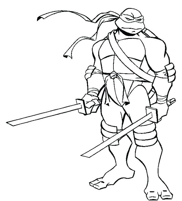 600x662 Ninja Turtle Drawing Pictures At Free For Personal Michelangelo