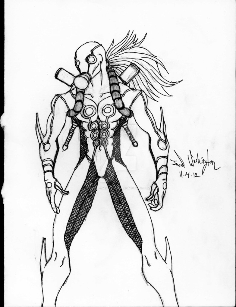 783x1019 Gas Mask Ninja By Jar3d Washington