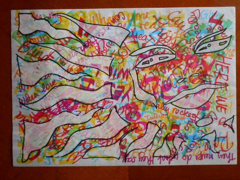 770x578 Saatchi Art Distance From The Noise Drawing By Virginie Krief