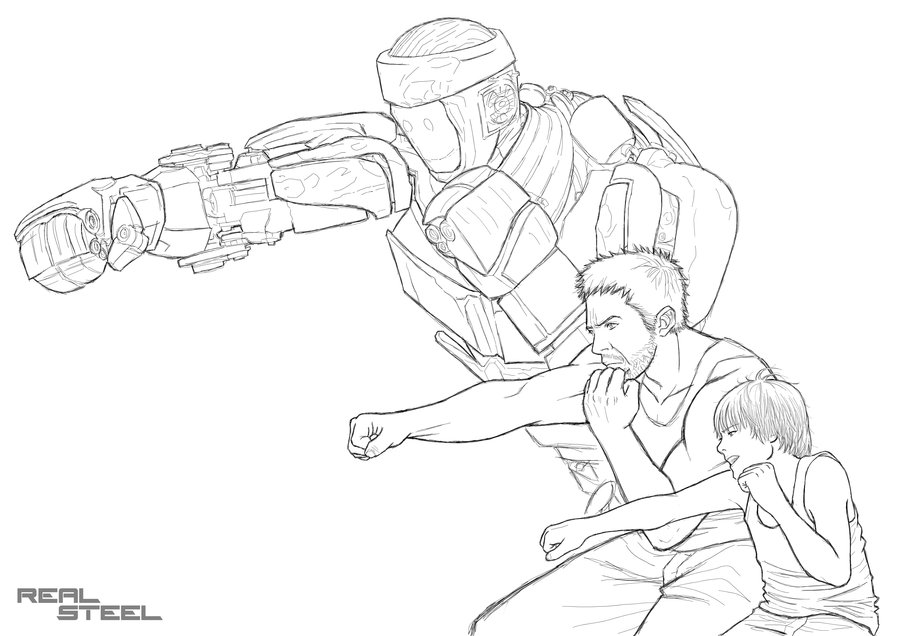 900x636 Real Steel Atom Coloring Pages Real Steel Thesevensin