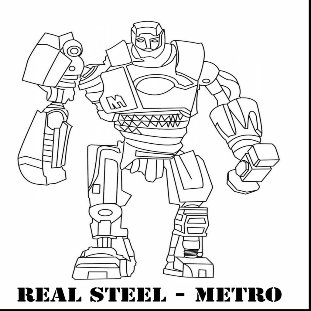 1024x1024 Attractive Real Steel Coloring Pages Zeus Atom