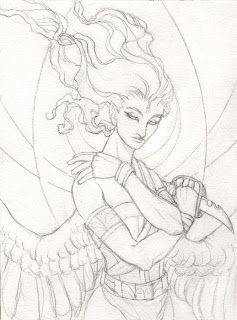 237x320 Sketch Dump Halos Angela R. Sasser, Fantasy Artist