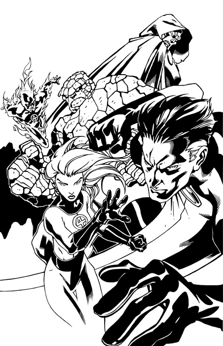 452x700 Comic Book Digital Inking With Adobe Illustrator