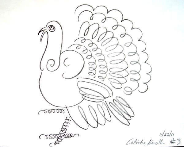 600x479 Turkey Drawing Woodland Animals, Seasonal Scenes
