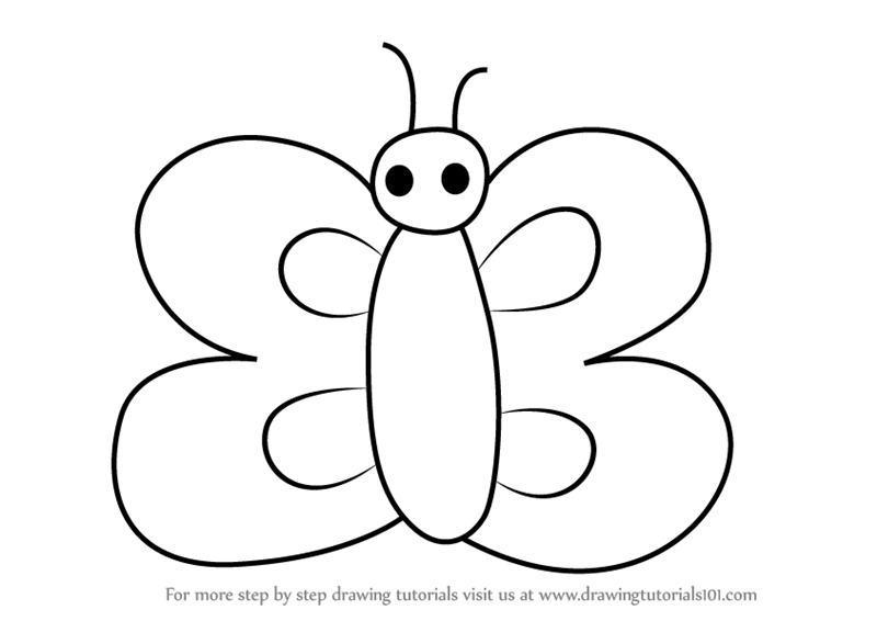 800x566 Learn How To Draw A Butterfly Using Number 3 (Animals With Numbers
