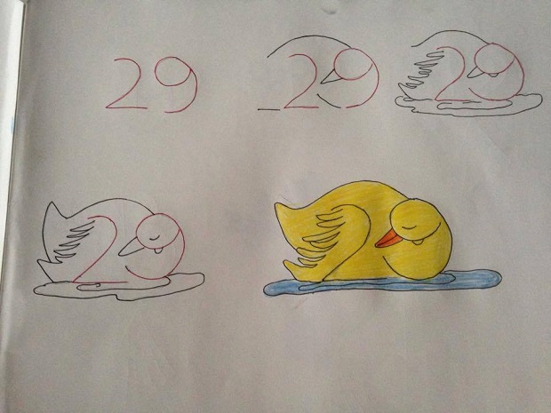 620x465 10 Interesting Kid Friendly Drawings Made With Numbers As A Base!