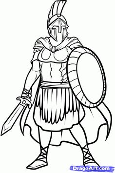 236x355 How To Draw A Roman Legion Soldier Worksheet (How To Draw