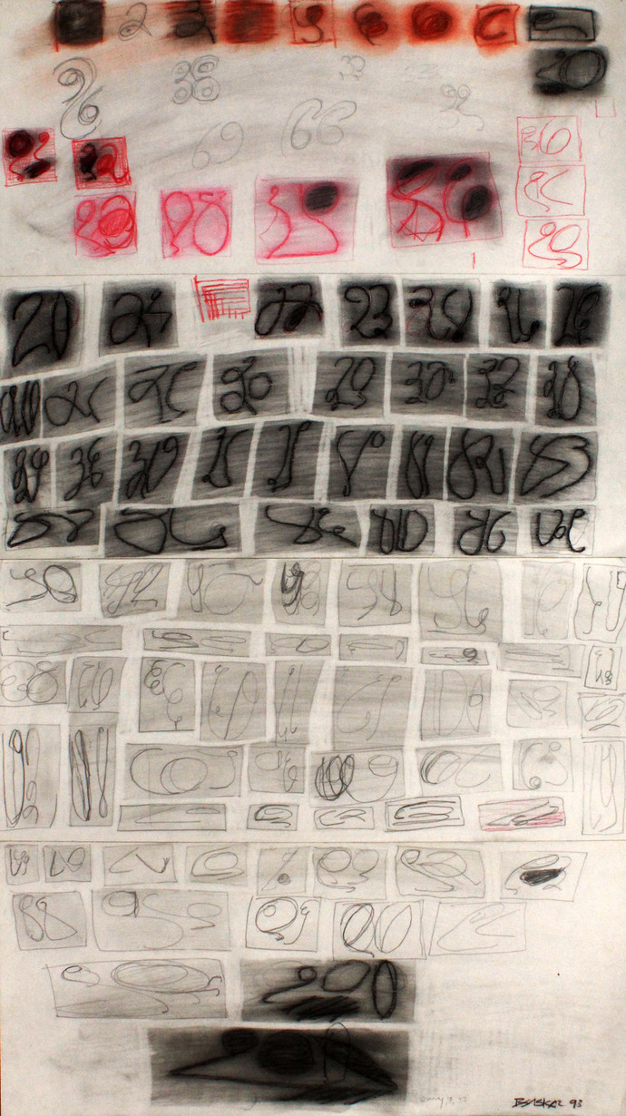 690x1230 Numerical By Artist Bhaskar Hande Abstract, Drawing Mojarto