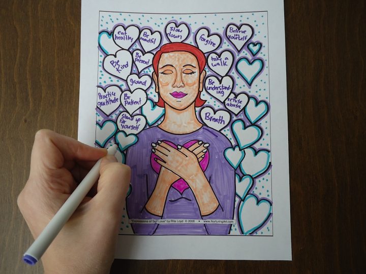 720x540 Therapeutic Line Drawings To Help You Nurture Self Love