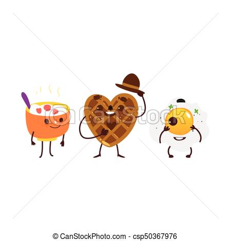 450x470 Breakfast Characters