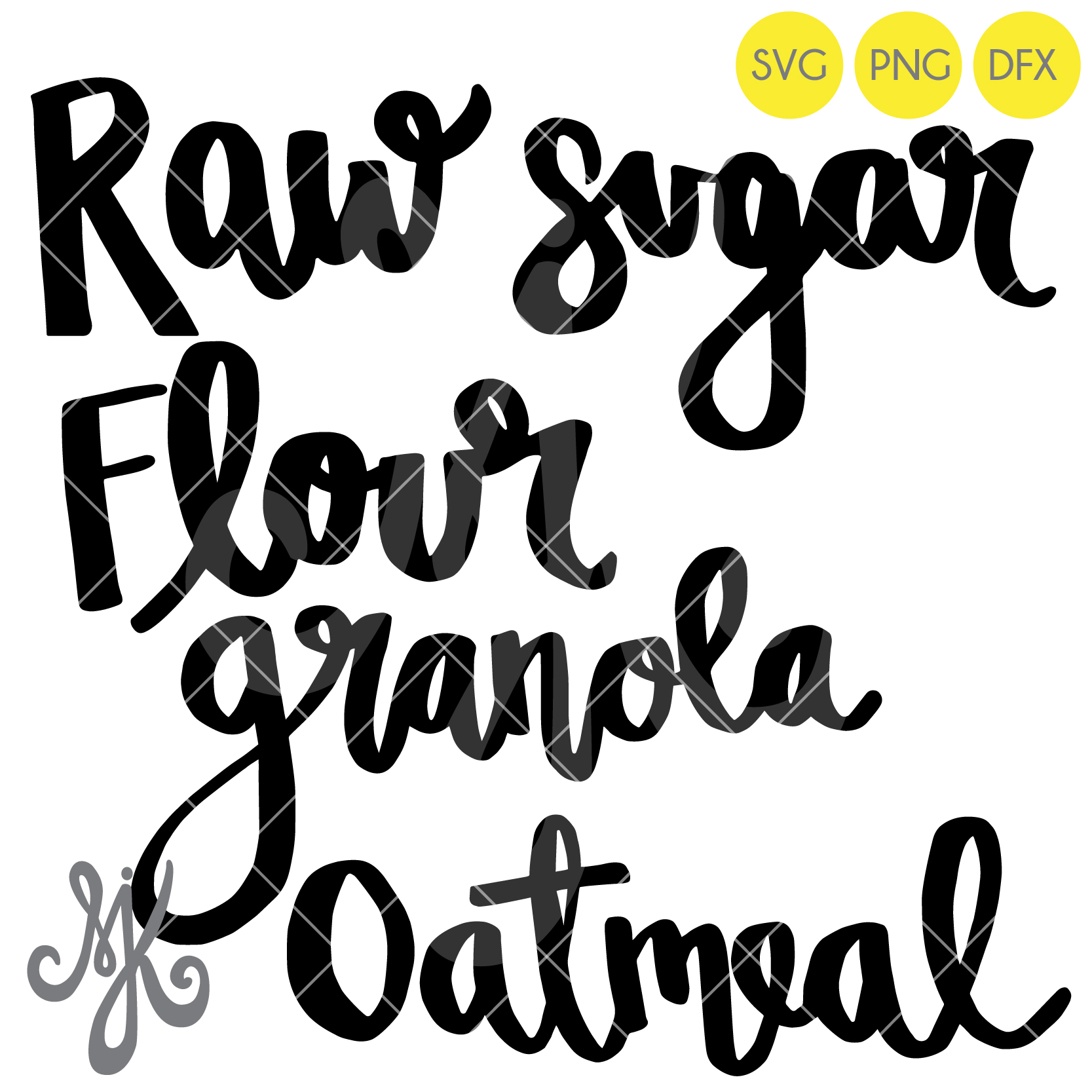 1667x1667 Flour Sugar Oatmeal Amp Granola