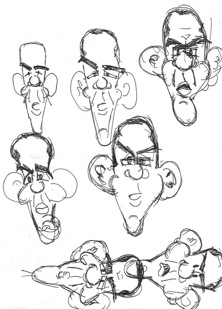 734x1023 Drawing Barack Obama Cartoon Part 2