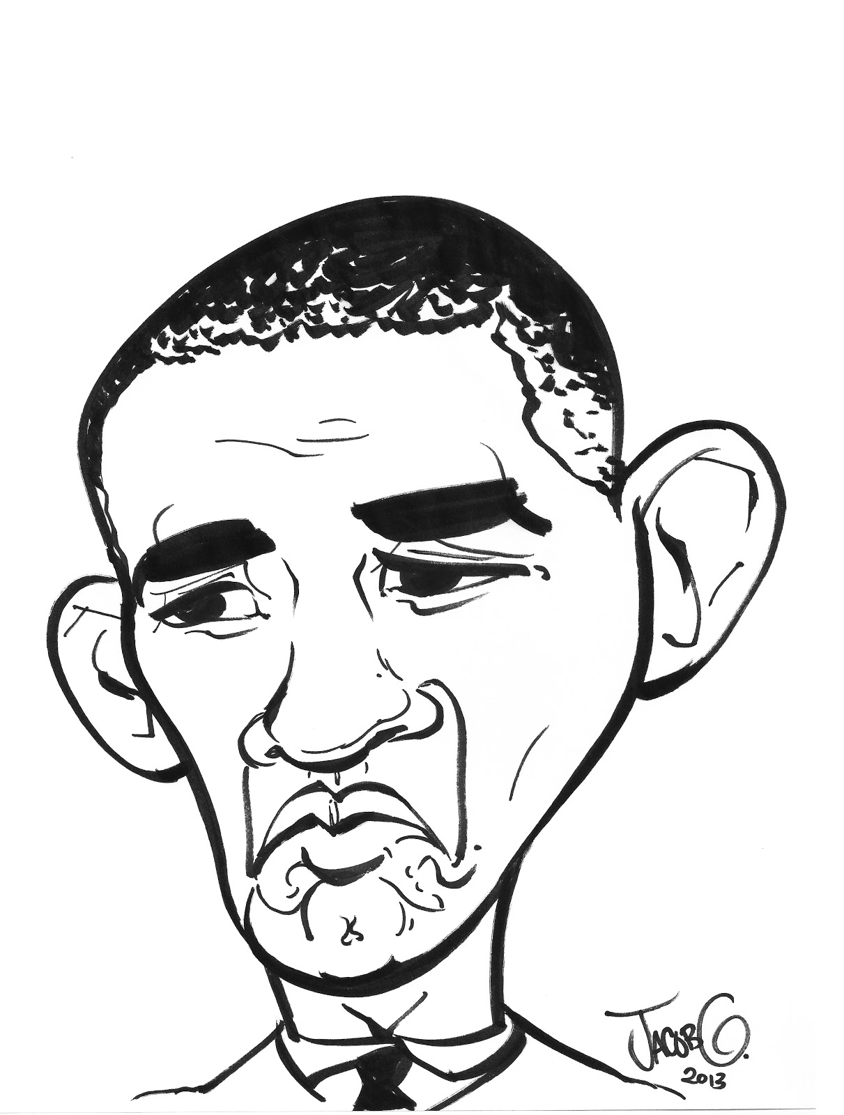 Obama Cartoon Drawing at GetDrawings | Free download