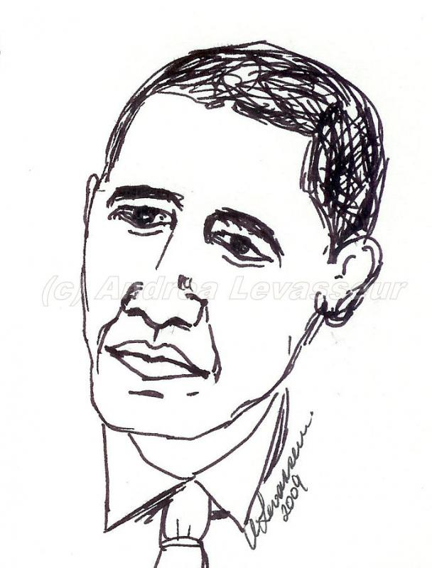 608x800 Quick Obama Sketch