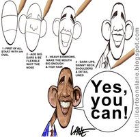 205x200 How To Draw Obama Cartoon By Cartoonslane How To Draw Cartoons