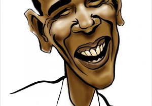 300x210 Obama Cartoon Drawing