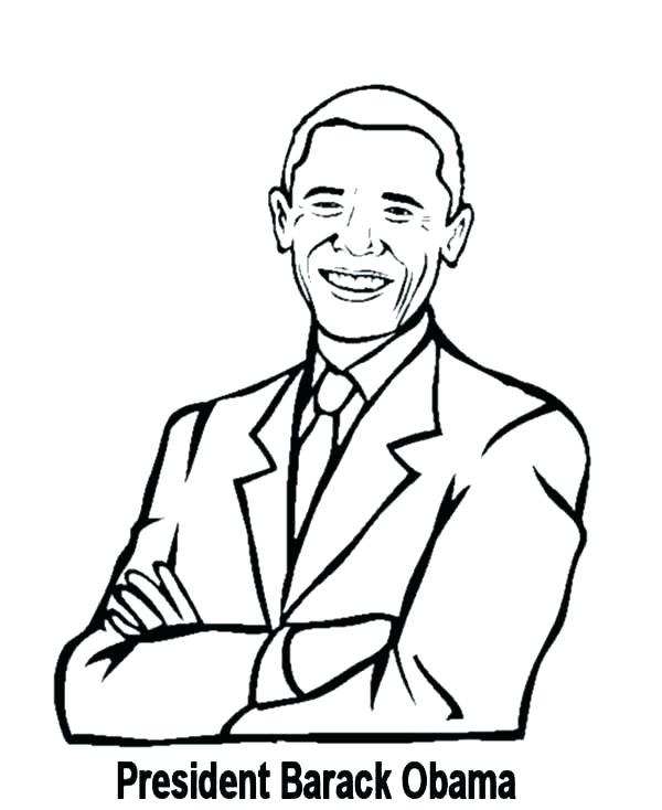 600x734 Barack Obama Coloring Pages Black History Month Coloring Sheets