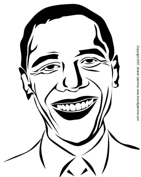 576x720 Obama Easy, Free Halloween Crafts Like Printable Pumpkin Carving