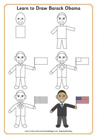 320x452 Learn To Draw Barack Obama Drawing People Step By Step