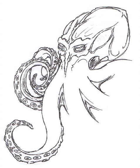 477x572 Octopus Tattoo Drawings Octopus Drawing Tattoo Octopus Speed