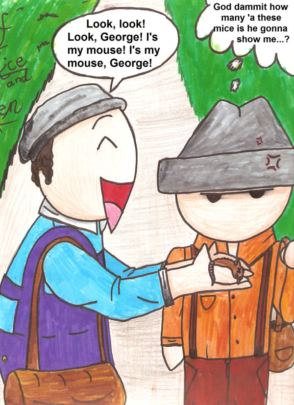 600x827 Of Mice And Men By Megbeth