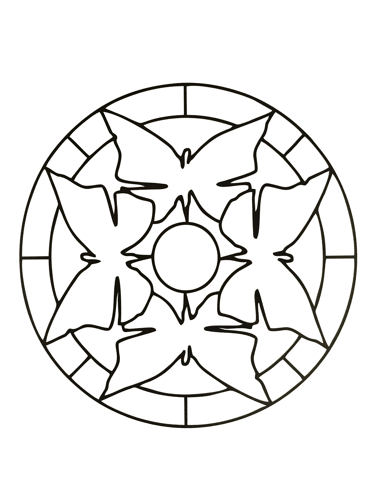 1517x1996 In These Pages, We Offer You Easy Mandala Coloring Pages For Kids