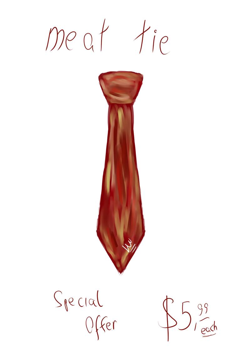 770x1155 Saatchi Art Meat Tie