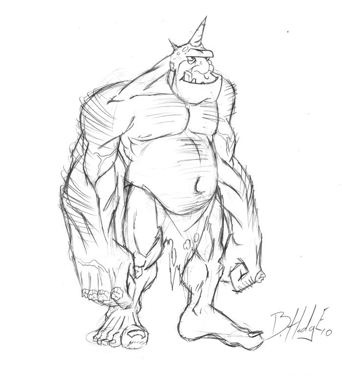 700x783 Ogre Drawing Creative Art Drawing Skill