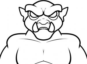 302x221 How To Draw How To Draw An Ogre For Kids