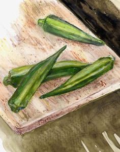 236x300 Who Knew Okra Had Such Pretty Flowers Ink Okra