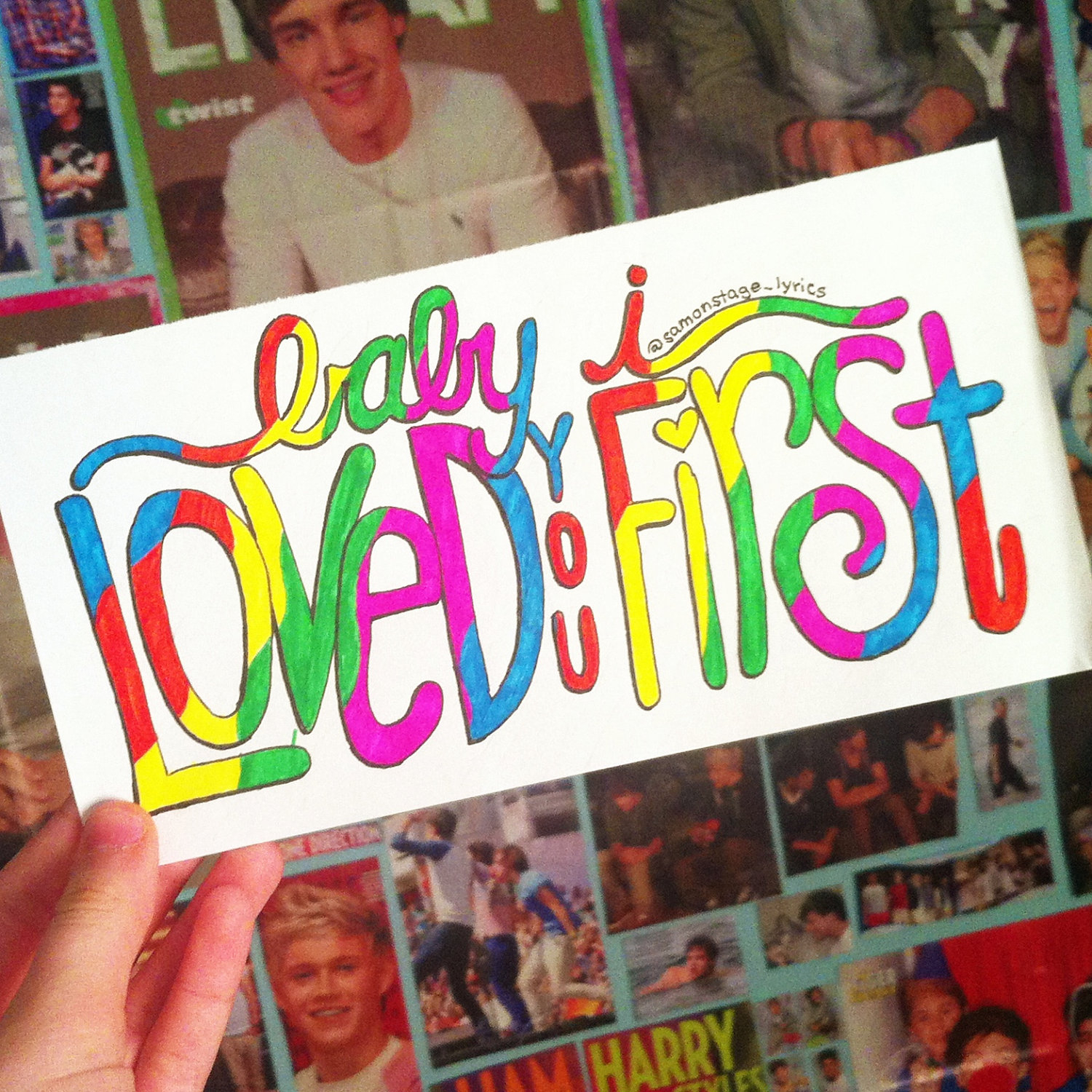 1500x1500 One Direction Drawing Lyrics One Direction Lyrics