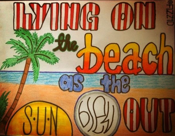 612x475 Rock Me One Direction! Lyrics Drawing I Did A While Ago. Lying