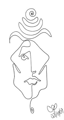 268x500 One Line Face Adam