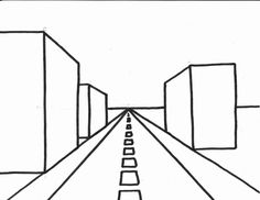 236x182 One Point Perspective City