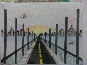 300x225 One Point Perspective Road Art Teacher Stuff