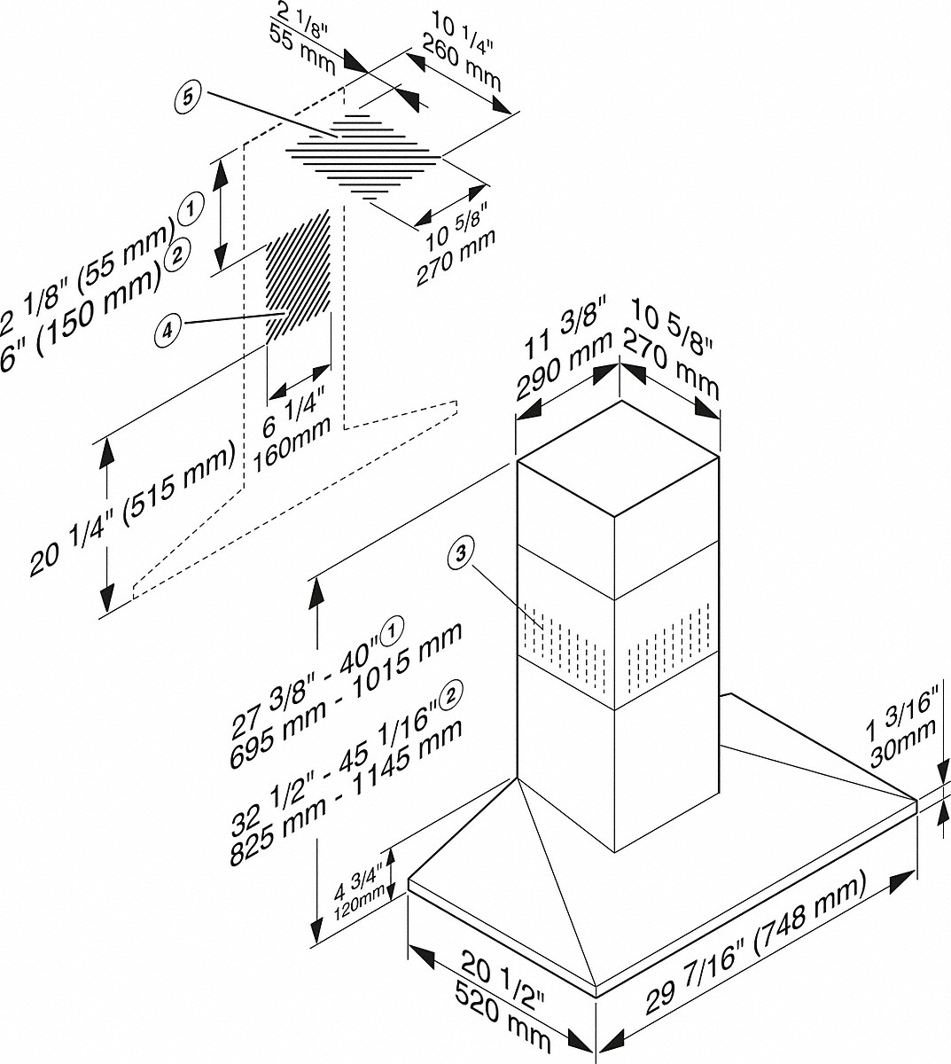 1073x1200 Miele Da 398 6 Classic Wall Mounted Cooker Hood