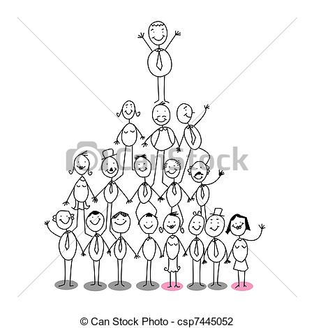 450x470 Organization Chart Vector Vector Illustration