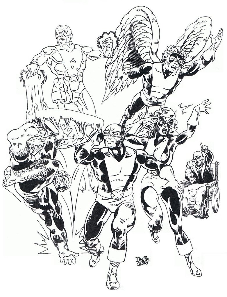 781x1022 The Original X Men By Dondalier
