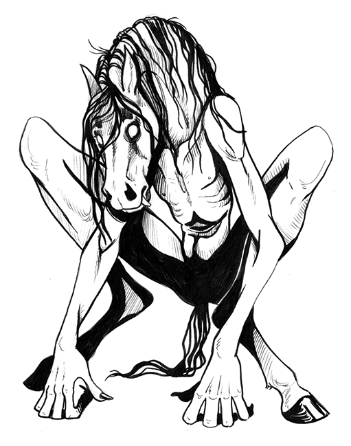 511x649 Thornwolf Tikbalang Inktober Original (Ready To Frame) Online