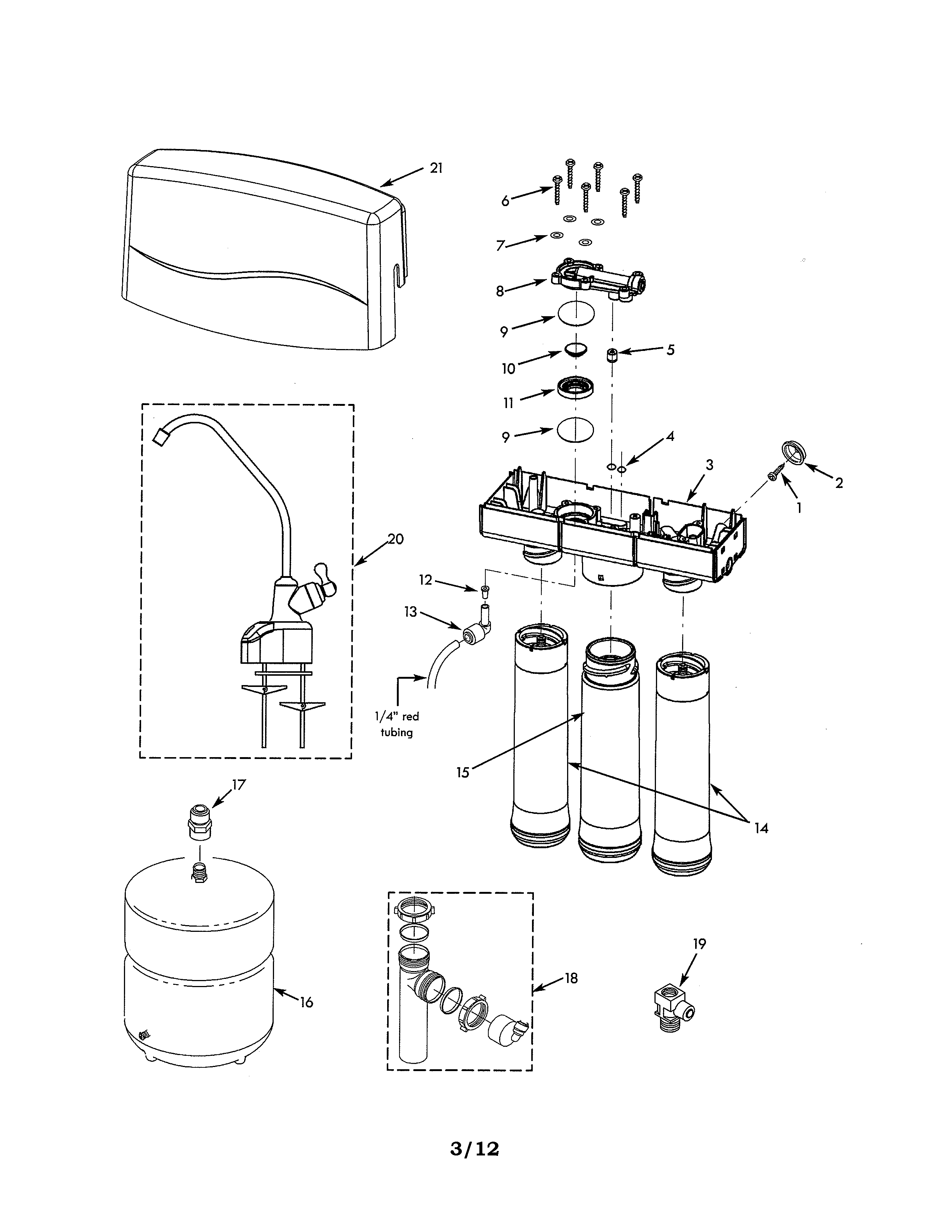 2550x3300 Kenmore Model 625381560 Reverse Osmosis Genuine Parts