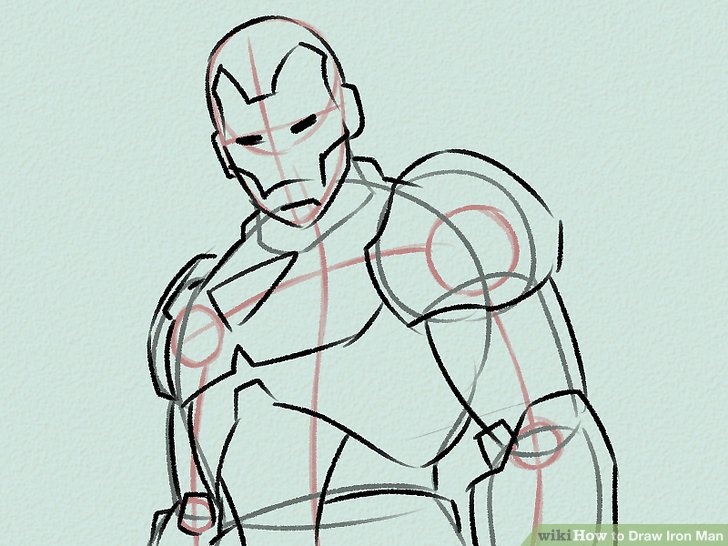 728x546 4 Ways To Draw Iron Man