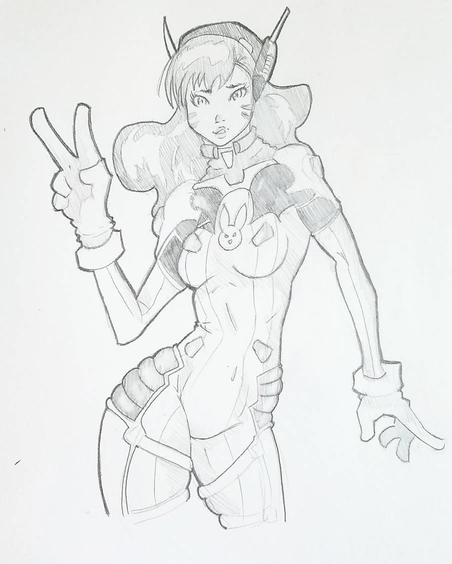 900x1124 Dva From Overwatch By Ravenclawtom