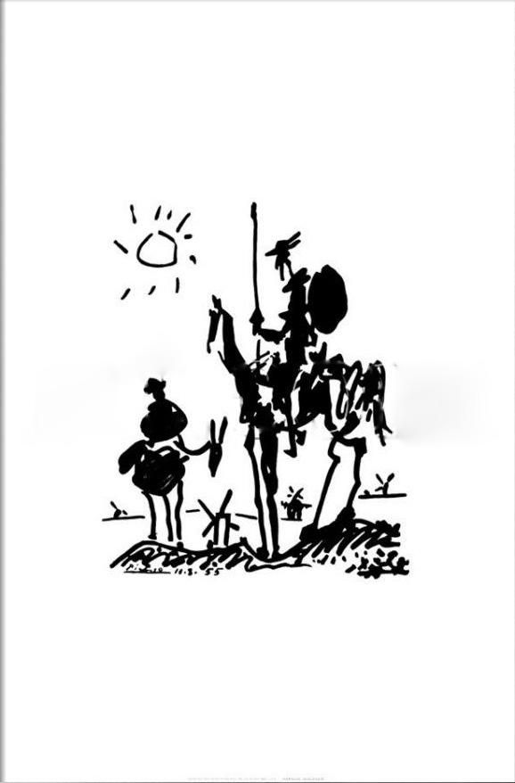 578x878 Don Quixote 1 Picasso, Paintings And Canvases