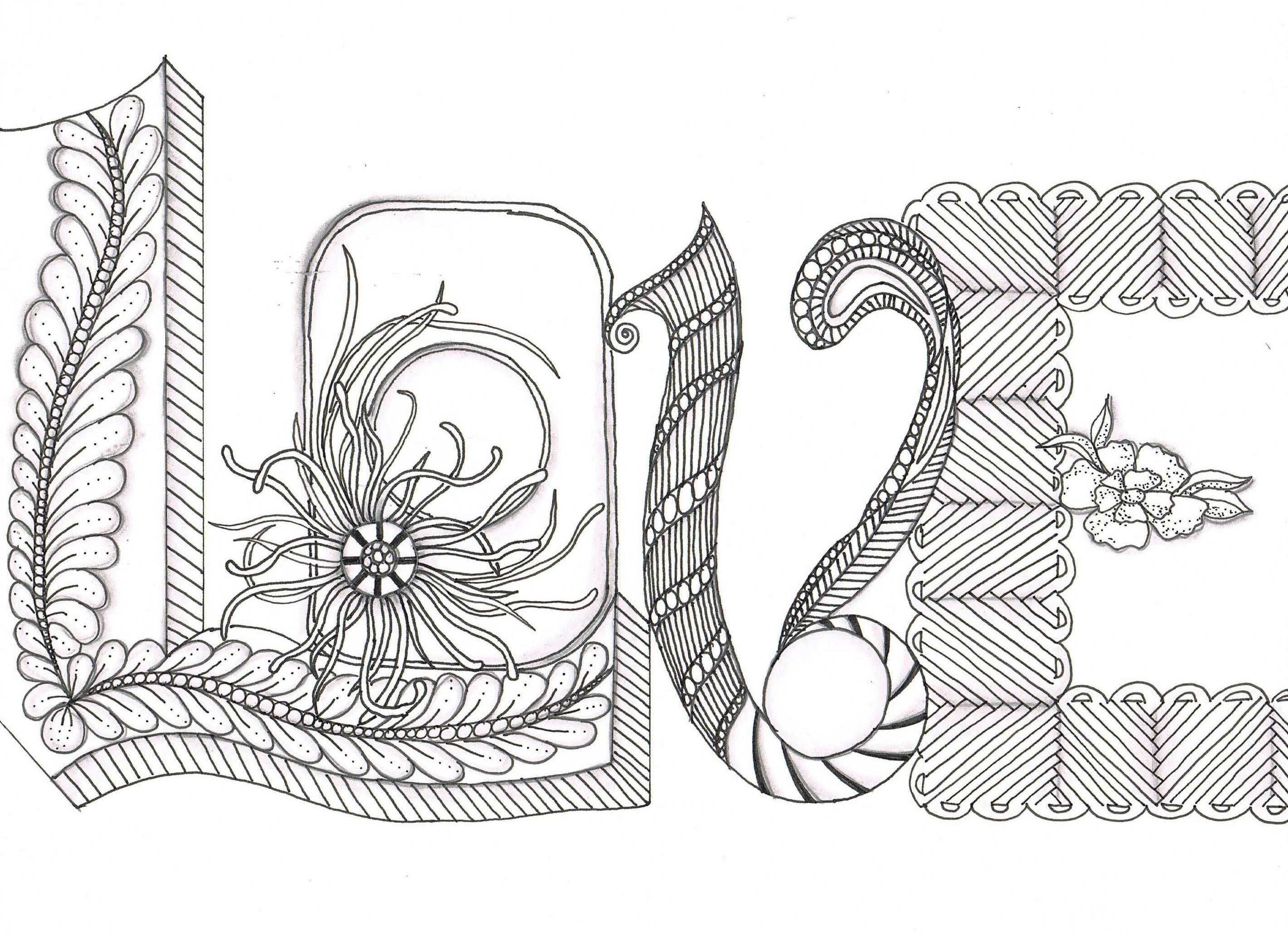 2837x2055 Zentangle Text