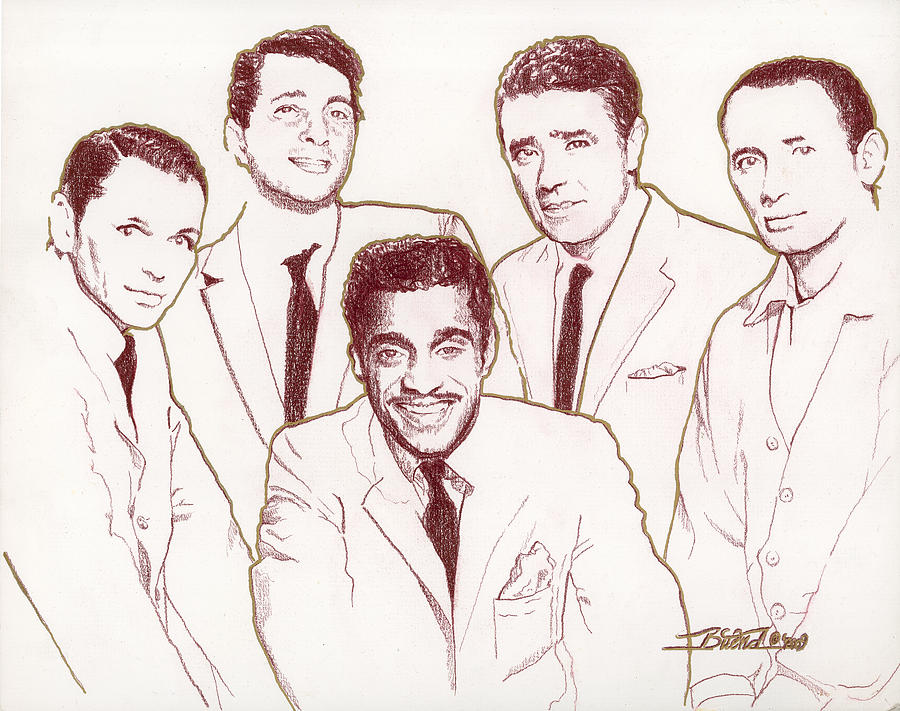 900x711 Rat Pack Drawing By Buena Johnson
