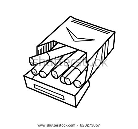 450x421 Collection Of Cigarette Packet Drawing High Quality, Free