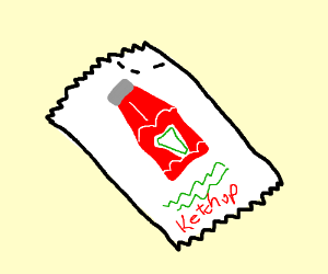 300x250 Ketchup Packet