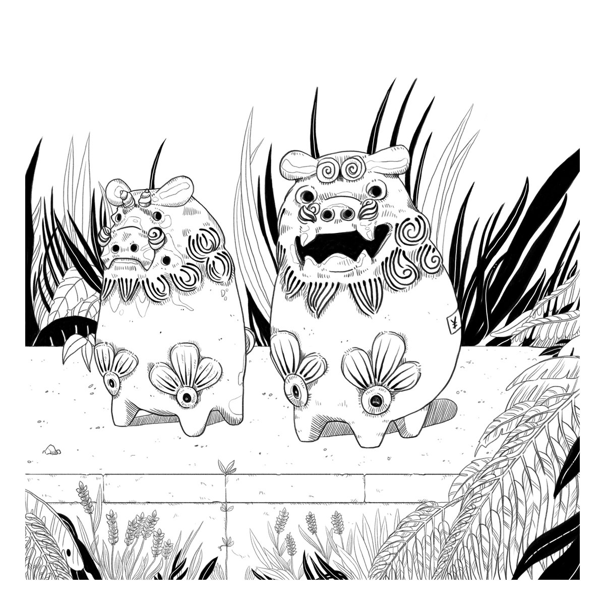 1200x1200 Natasha Takasato On Twitter Shisa Guardian Drawing. I Got This