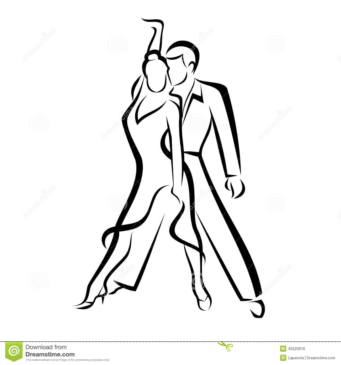 1300x1390 Drawn Couple Dancing
