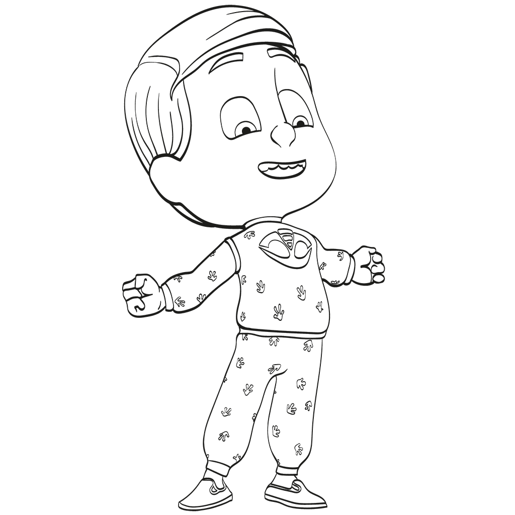 1024x1024 Pj Masks Coloring Page Pajama Heroes